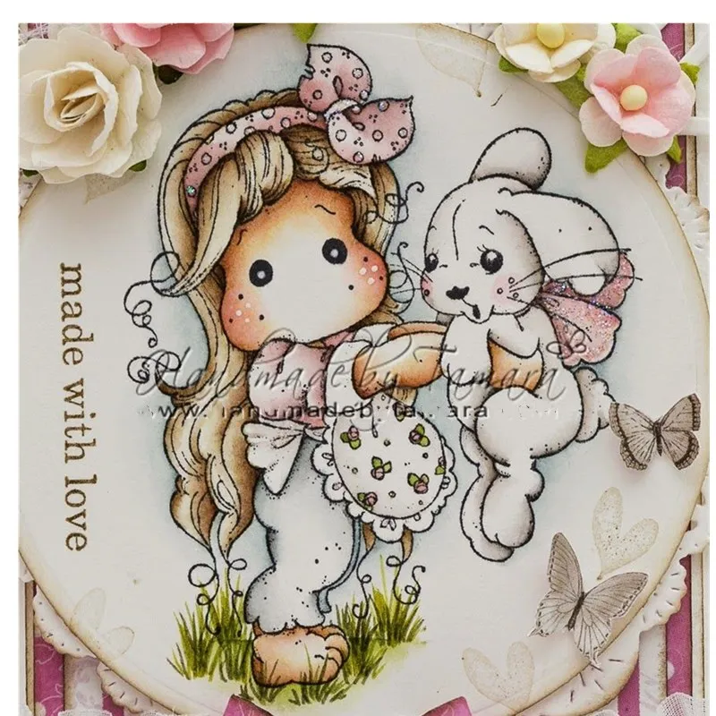 

Красивая девушка yulan прозрачный силиконовый штамп и штамп для скрапбукинга DIY милый рисунок фотография