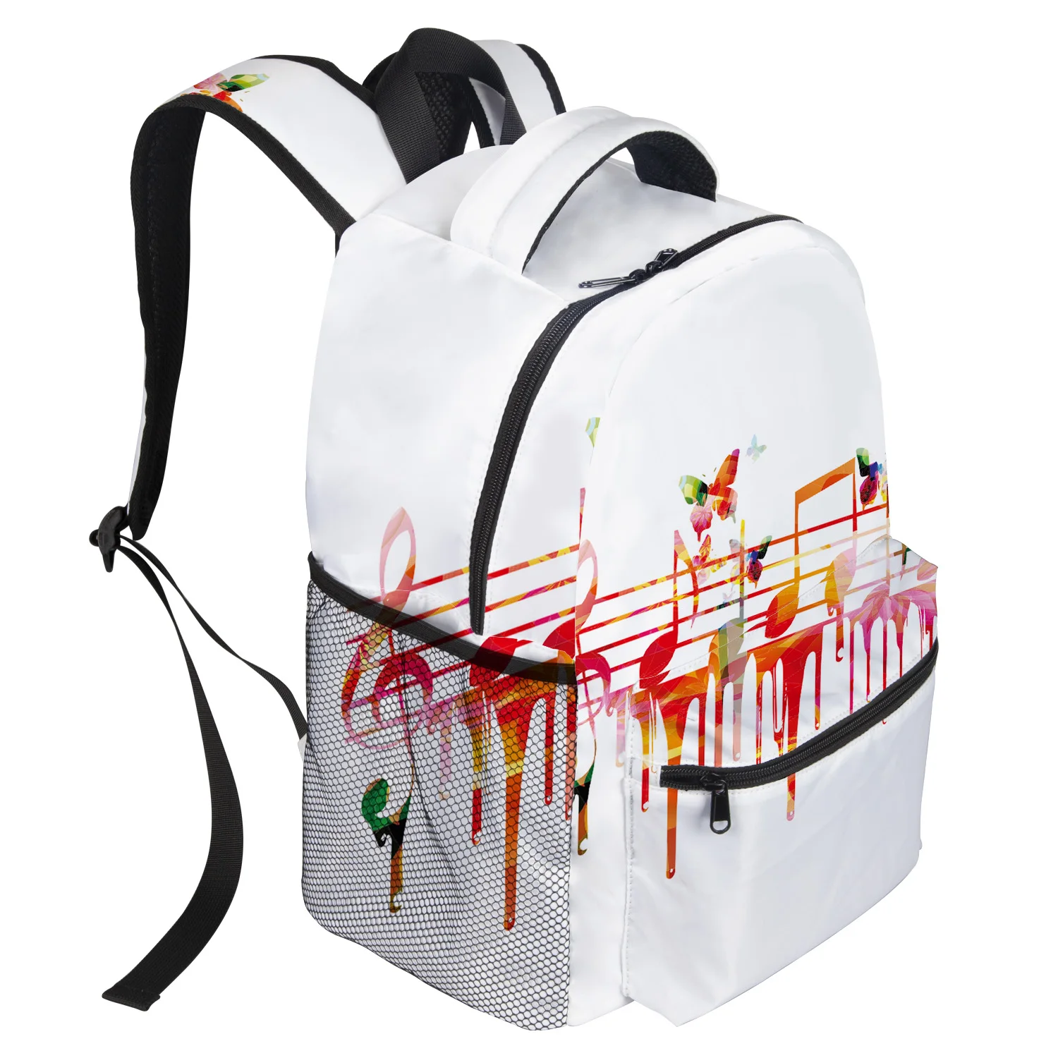 Рюкзак с музыкальными нотами для студентов колледжа износостойкий рюкзак