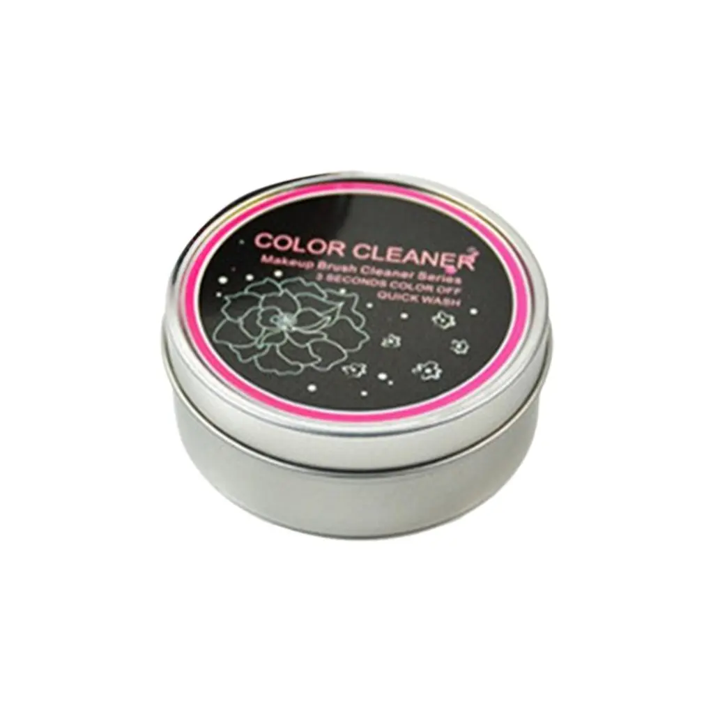 

Dry Cleaning Sponge Tin Box Makeup Brush Cleaner Cosmetic Fashion Women Make Up Tools Clean