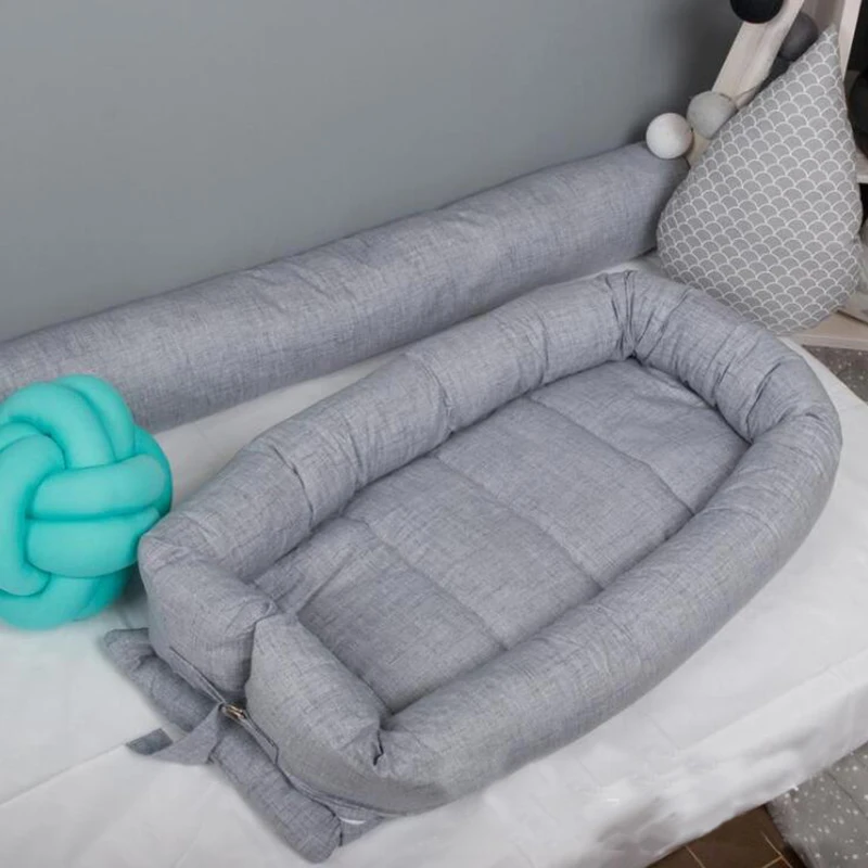 Детская портативная кроватка спальная корзина хлопковая детская бамперы для