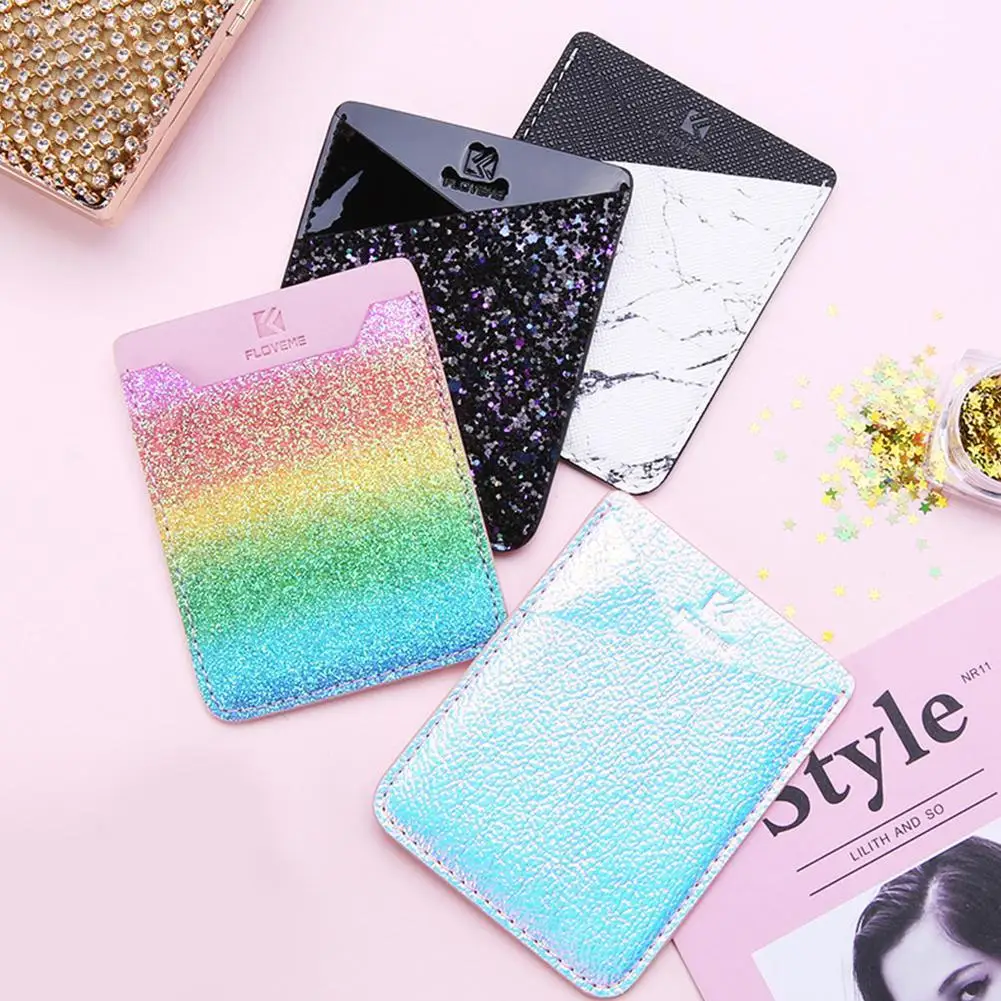 Colorful Adhesive Sticker Card Holder Back Cover Phone Pouch Case for Samsung S9 S8 Plus Iphone X 8 7 Sti | Мобильные телефоны и