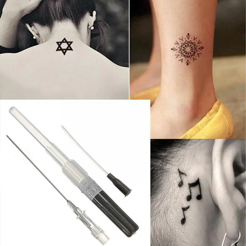 

Tattoo Piercing Tool Disposable Disinfection Body Catheter High Needle Piercing Tattoo Human Body Precision Fixer J4G5