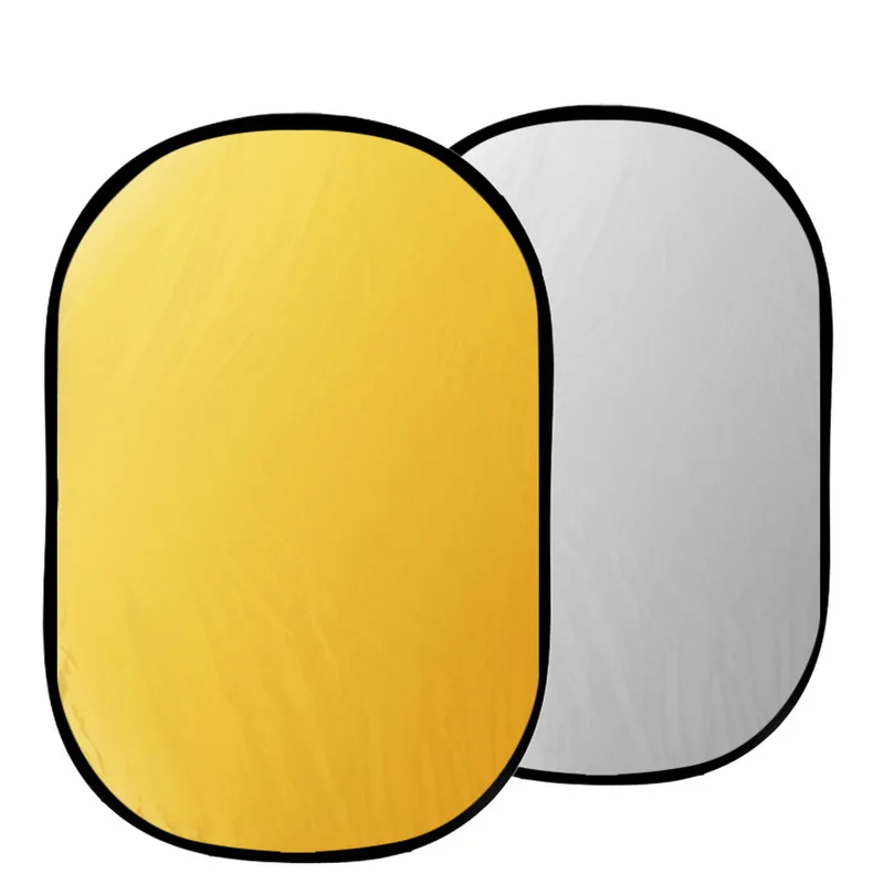 Фотография 2 в 1 золото и Искусство складной Овальный светоотражатель для студии