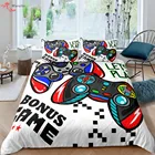 Комплект постельного белья для подростков, комплект с одеялом и наволочкой для мальчиков, с контроллером, подходит для детей и подростков
