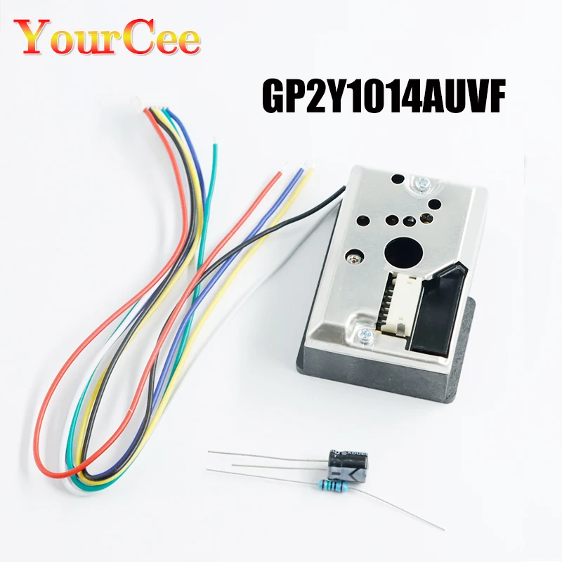 

Высокочувствительный импульсный аналоговый выход GP2Y1014AUVF, модуль датчика PM2.5, датчик пыли, Датчик качества воздуха, модуль датчика