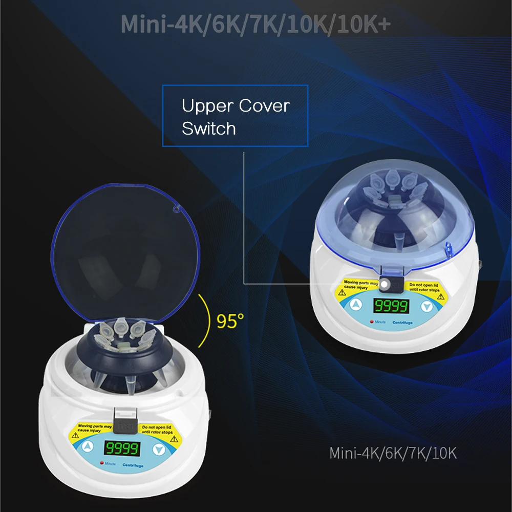 Цифровая мини-Центрифуга мощностью 7000 об/мин с соотношением 2600 г лаборатория
