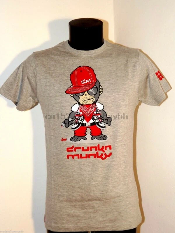 

50% DRUNKNMUNKY JERSEY T SHIRT BAD MUNKY XS SM COTTON SHORT SLEEVE