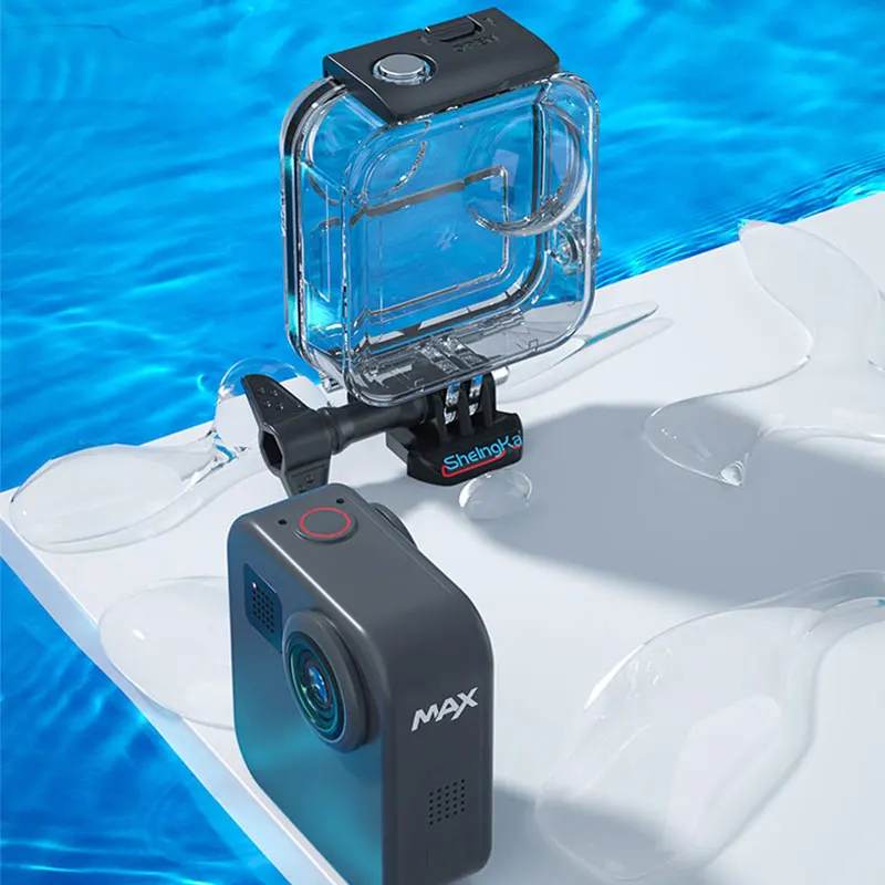 Водонепроницаемый чехол с рамкой для Gopro MAX чехол-накладка сенсорного экрана