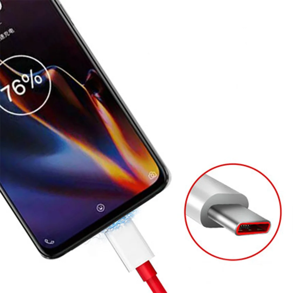 Оригинальный кабель для быстрой зарядки Oneplus 7 pro Warp 6A Dash Fast USB Type-C смартфона One plus 6T