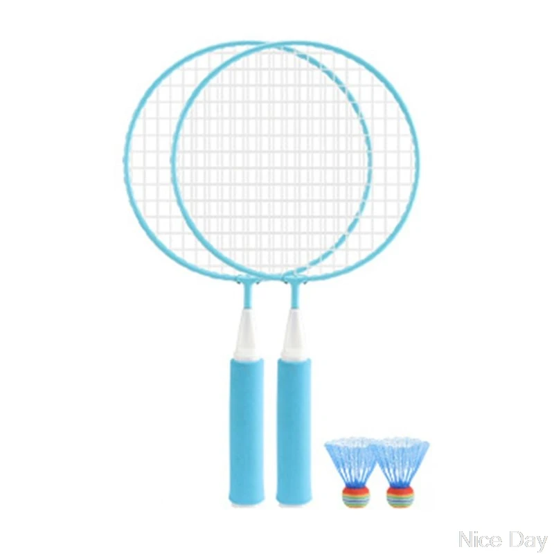 

1Pair Kids Children Badminton Racket + 2Pcs Badmintons Set Outdoor Fitness Toy A14 20 Dropship