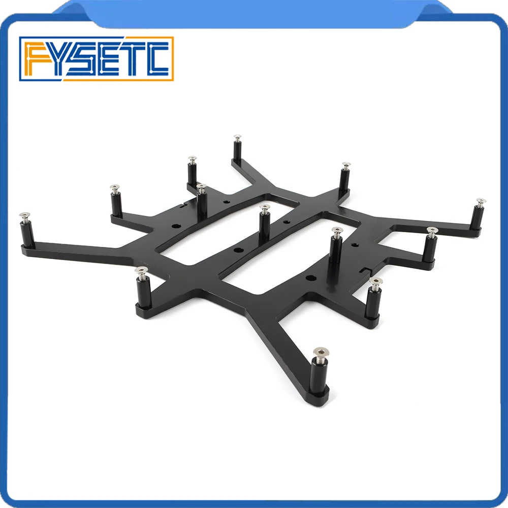Черный Алюминиевый Y карета анодированная пластина для горячей кровати опорная