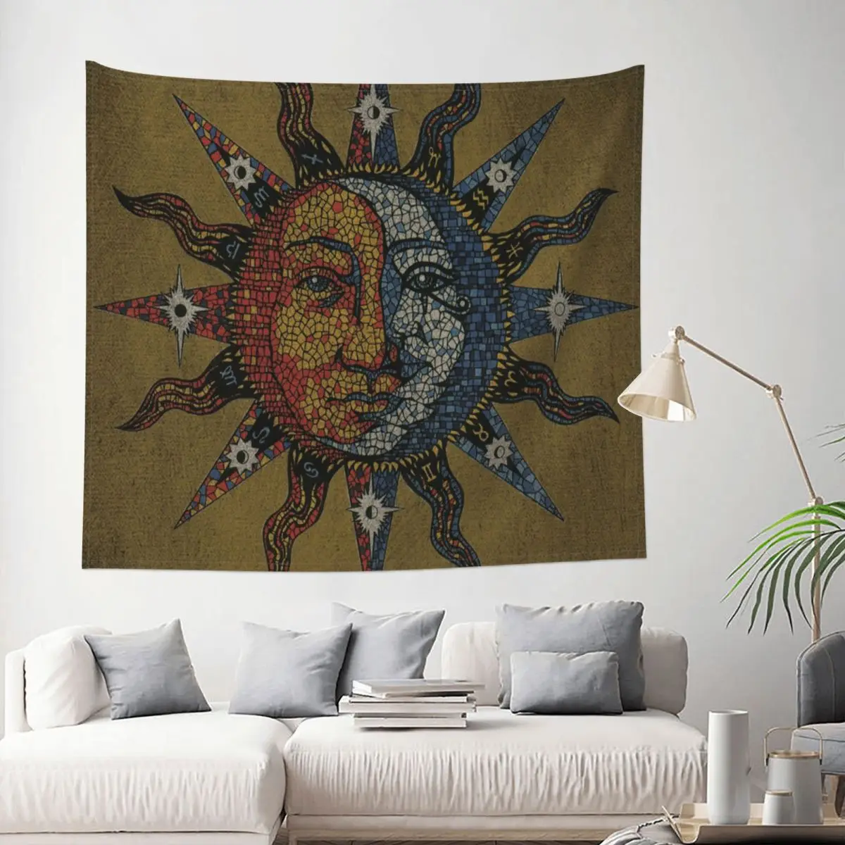 

Tapestry Sun & Moon Mandala Flower Boho Sacred Decor Wall Room Home Decoration Hanging Living room Kawaii Cute Fashion