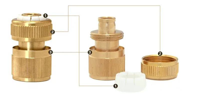 Соединитель для шланга латунный 1/2 дюйма 3/4 | Дом и сад