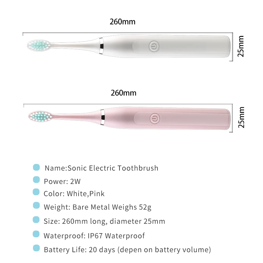

Sonic Electric Toothbrush Adult Toothbrush Ultrasonic Electric Teethbrush Head Replacement Brush Teeth Dental Electrics Brush