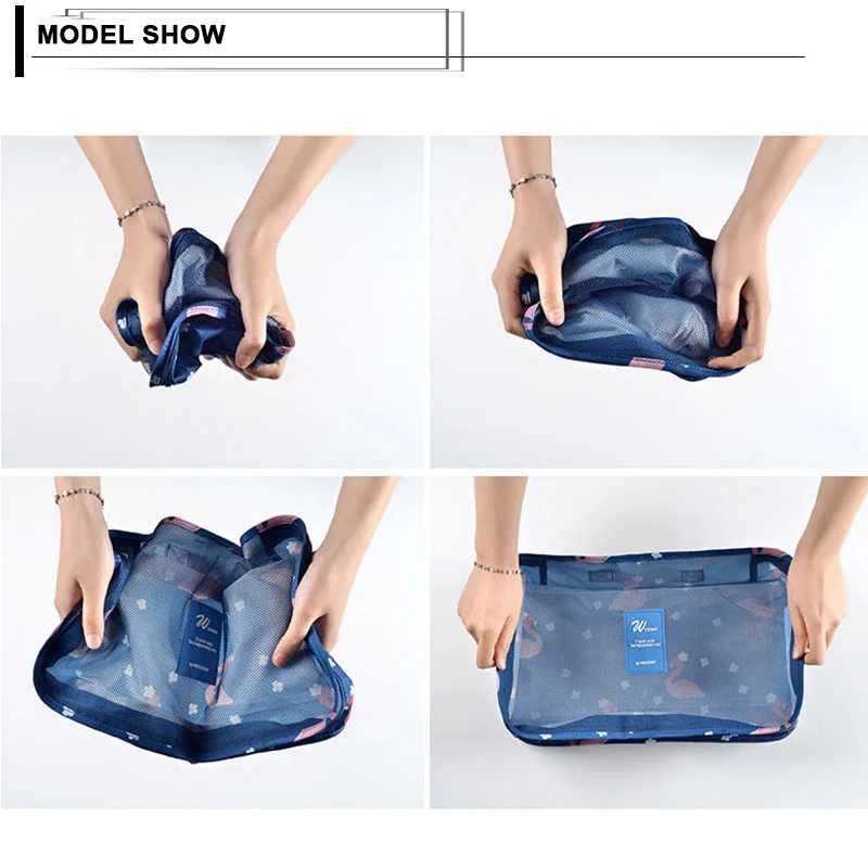 7 шт. дорожный органайзер сумка для хранения набор водонепроницаемая одежды