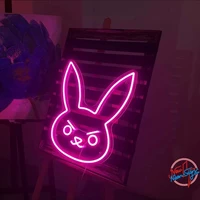 dva bunny rabbit neon signs party decor light signs event lights birthday gifts custom neon signs wedding neon signs personalize