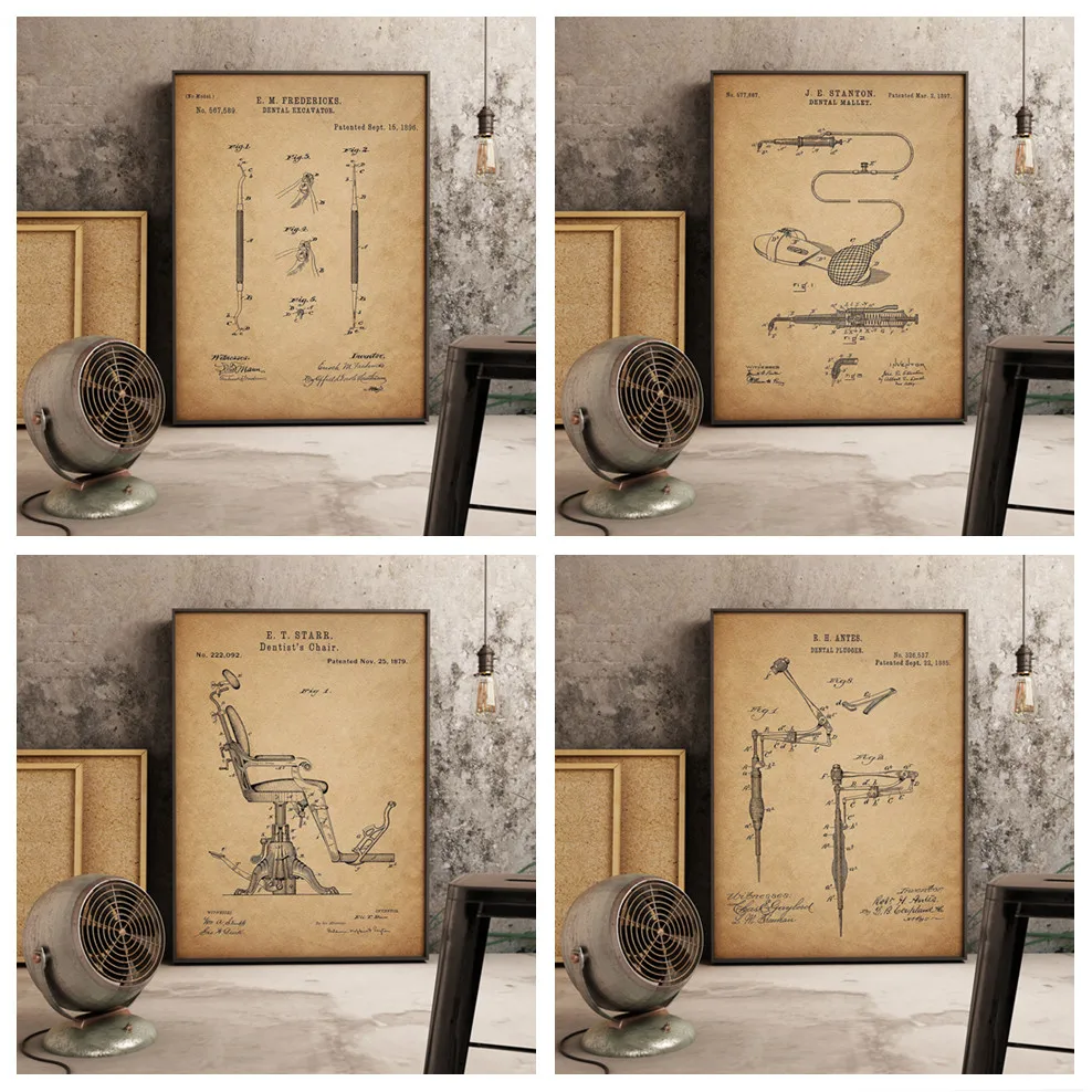 Стоматологическая Медицина Коллекция винтажная Реплика фотографии ретро