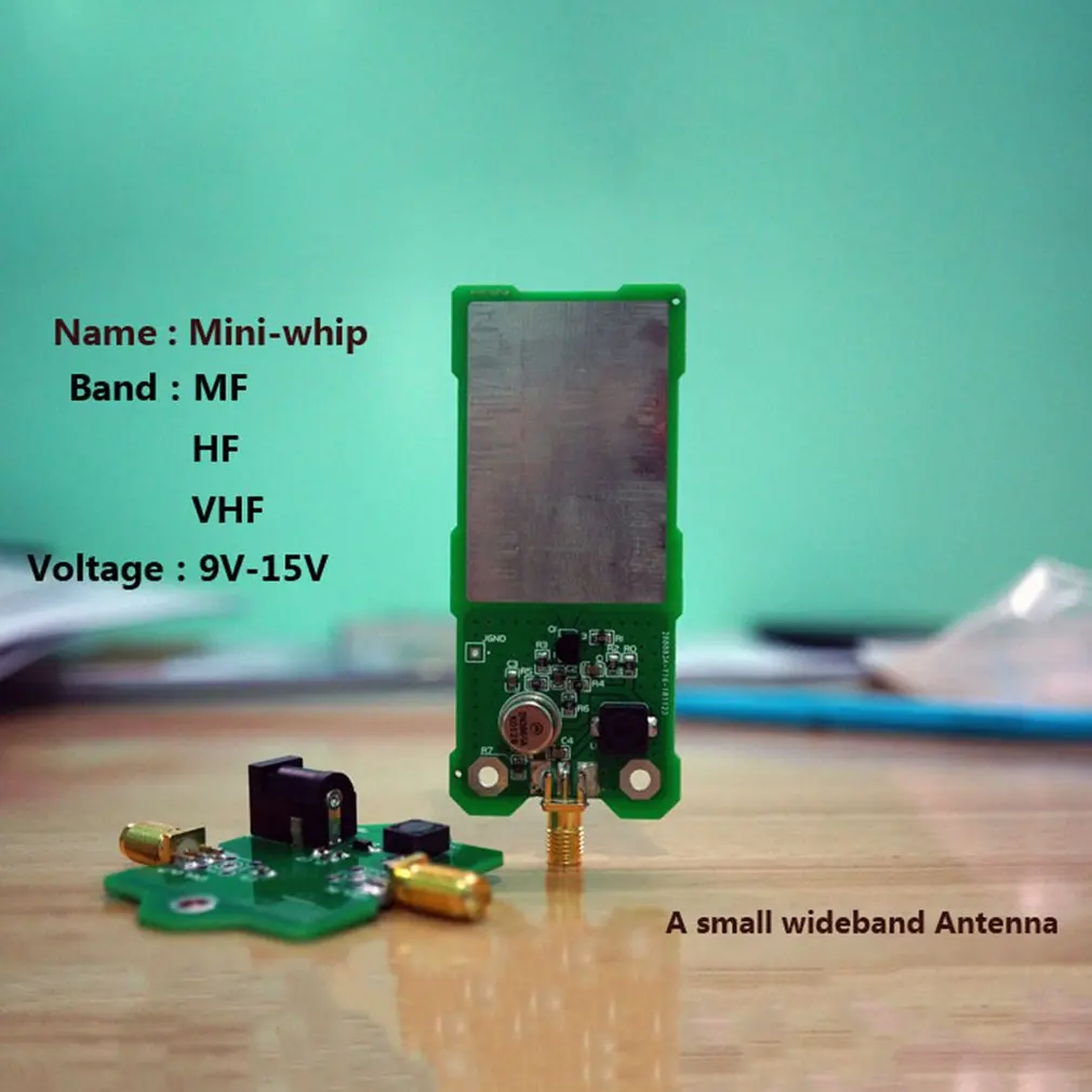 Мини-штыревая SDR антенна MiniWhip Коротковолновая активная для рудного радио