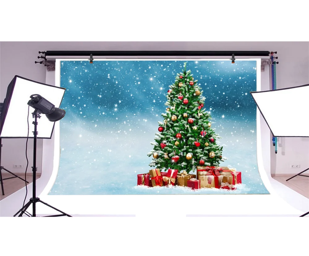 Yeele Рождественская вечеринка фотосессия боке блестящие сосновые фоны для