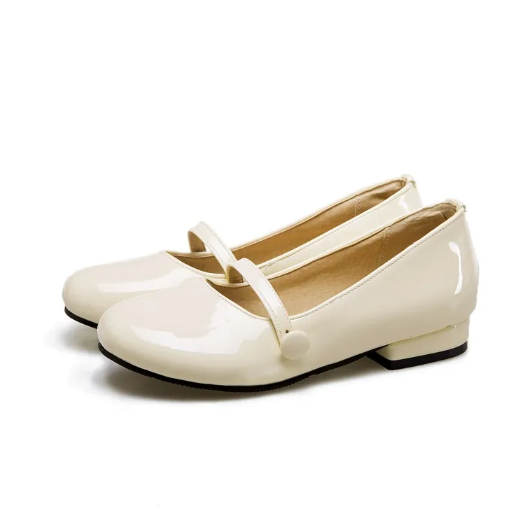 Oversized Round head single shoes summer flat ladies women shoes woman