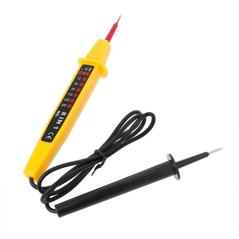 

8 In 1 Tester Voltage AC DC 6-500V Auto Electrical Pen Detector 32CC
