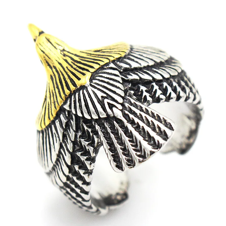 Мужское кольцо в стиле панк Bxzyrt, винтажное Открытое кольцо из нержавеющей стали в стиле панк для мужчин, готические байкерские колечки-качалки, новинка 2021