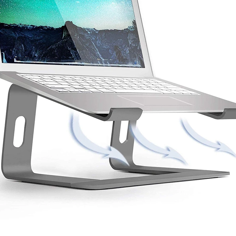 Aluminum Alloy Laptop Stand Raised Rack Detachable Heat Sink Metal Base |