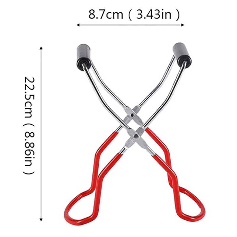 

Stainless Steel Bowl Clip Anti-slip Anti-Scald Canning Jar Lifter Tongs Grip Handle Secure