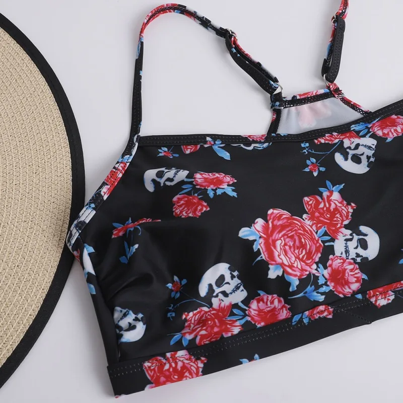 

Floral Print Breathable Bikini Plus Size Sexy Slim Slimming Swimsuit Bathing Suit Women 5XL Plus Size Swimwear Push Up Swimwear