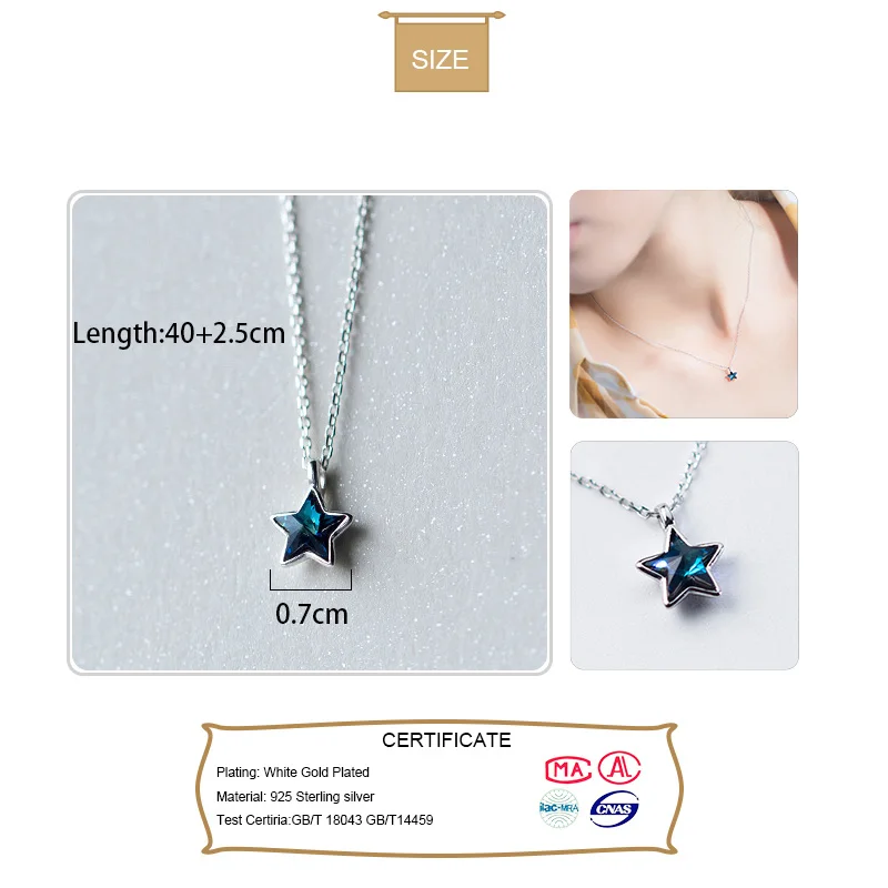 Женское колье из серебра 100% пробы с фианитом 40 см|Ожерелья| |