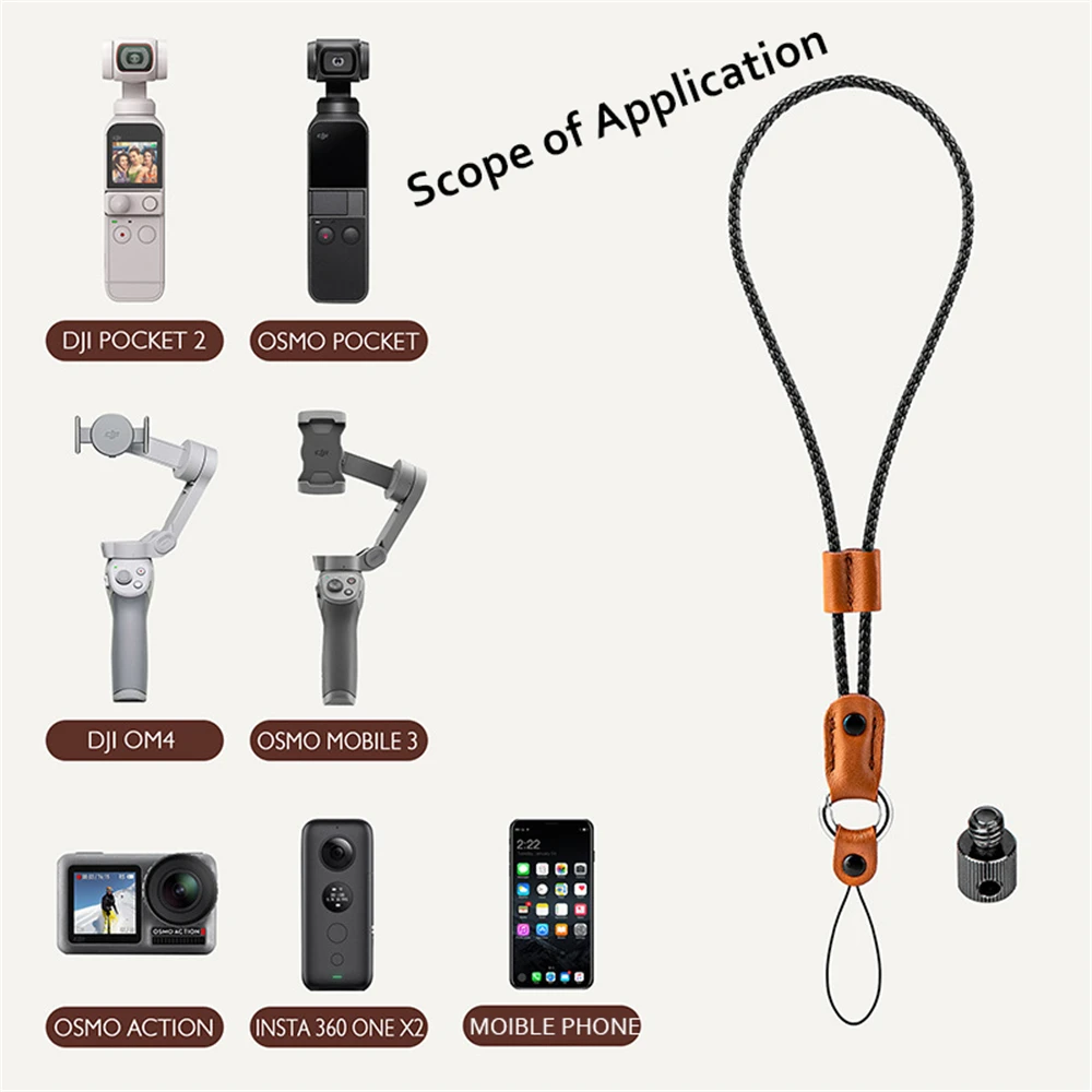 

Мобильный телефон стабилизатор, ремешок с защитой от потери для Poclet 2/Pocket /OM4 /Insta 360