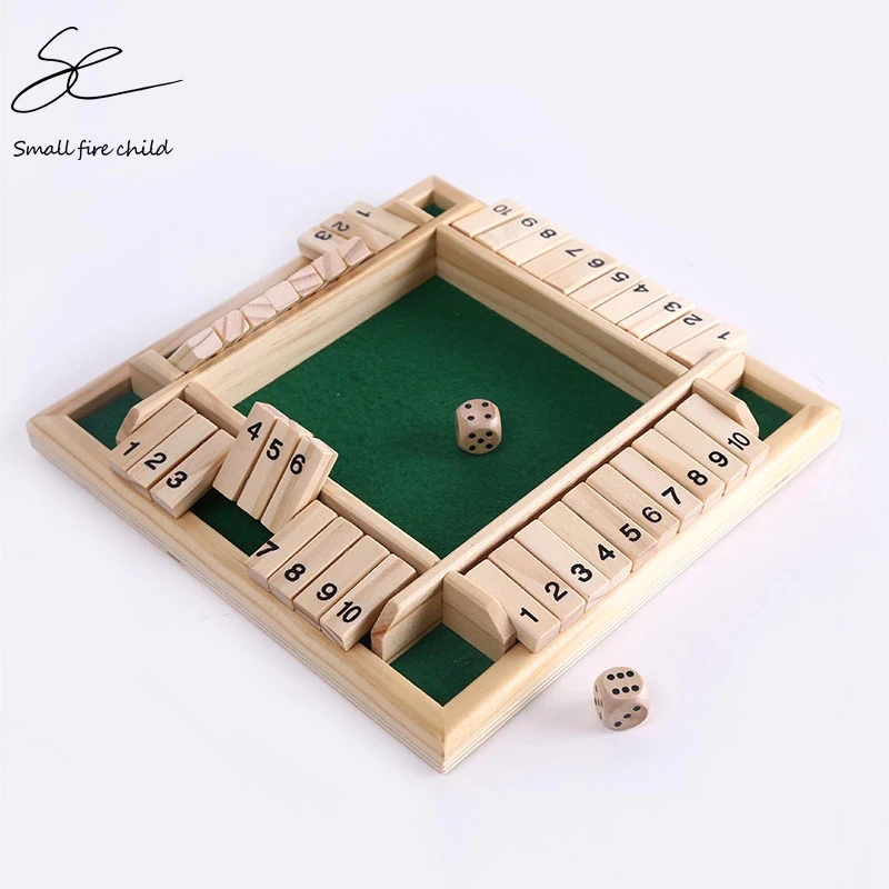 

Traditional Shut The Box Game Wooden Board Number Drinking Dice Toy Family Game Funny Entertainment Board Game Christmas Gifts