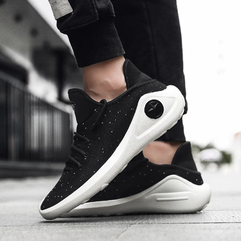 Мужские кроссовки дышащие из искусственной кожи Летние кожаные Повседневные