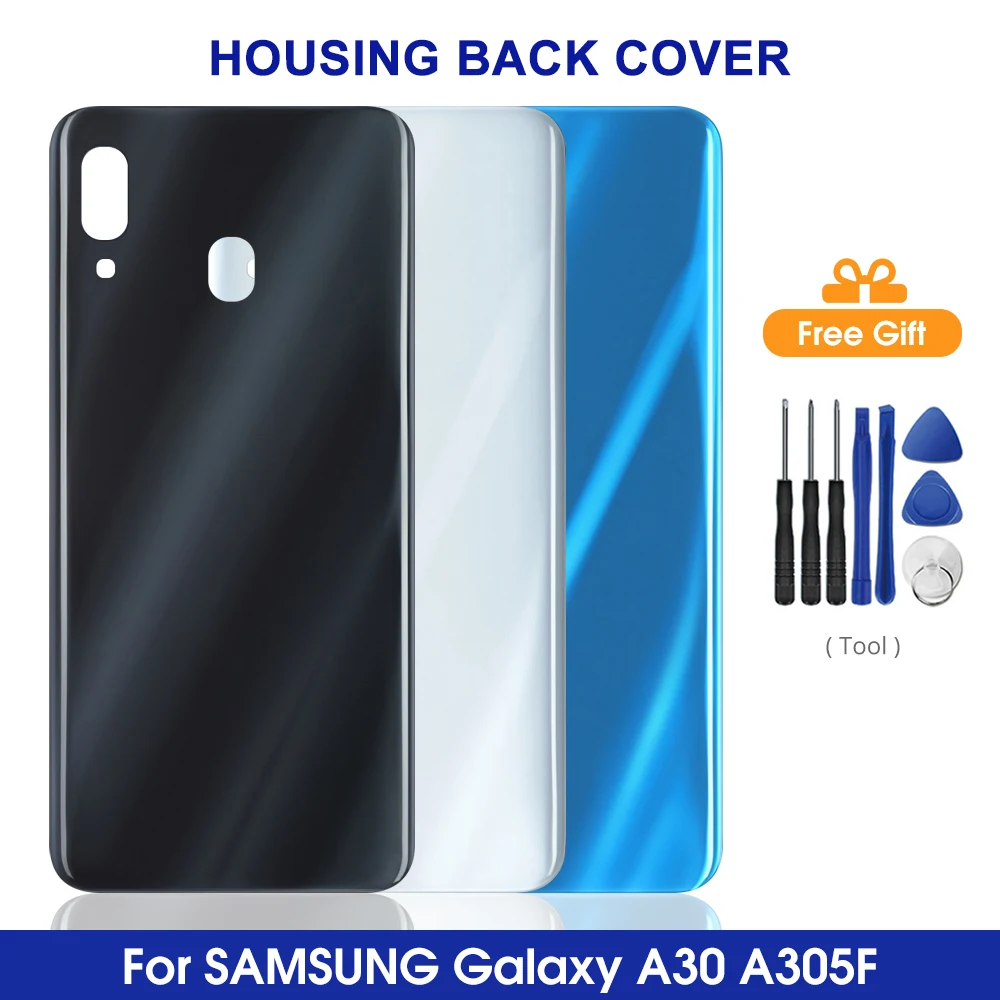 3D стеклянная крышка батарейного отсека A30 для Samsung Galaxy задняя корпус с логотипом
