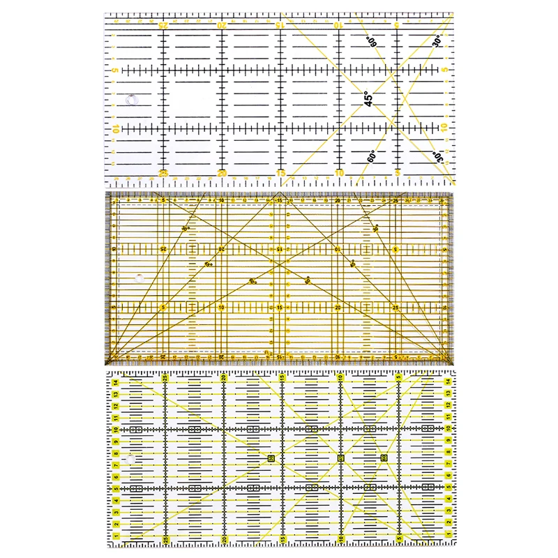 

RORGETO 15*30cm Acrylic Sewing Patchwork Ruler Hand Quilting Feet Tailor Ruler DIY Handmade Sewing Tools for Clothing Design
