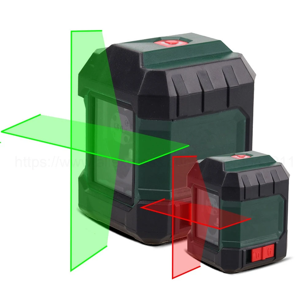 Лазерный уровень самовыравнивающийся горизонтальный и вертикальный поперечный