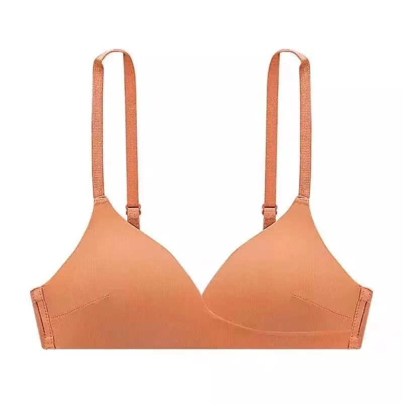 Черный бюстгальтер-Пушап для женщин Bralette женский беспроводной бюстгальтер пуш-ап Brallete женский s плюс размер нижнее белье Mujer удлиненный сексуальный - Цвет: Коричневый