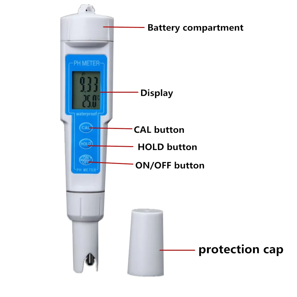 Ручка Тип рН метр тестер качества воды РН монитор качество напитков анализатор