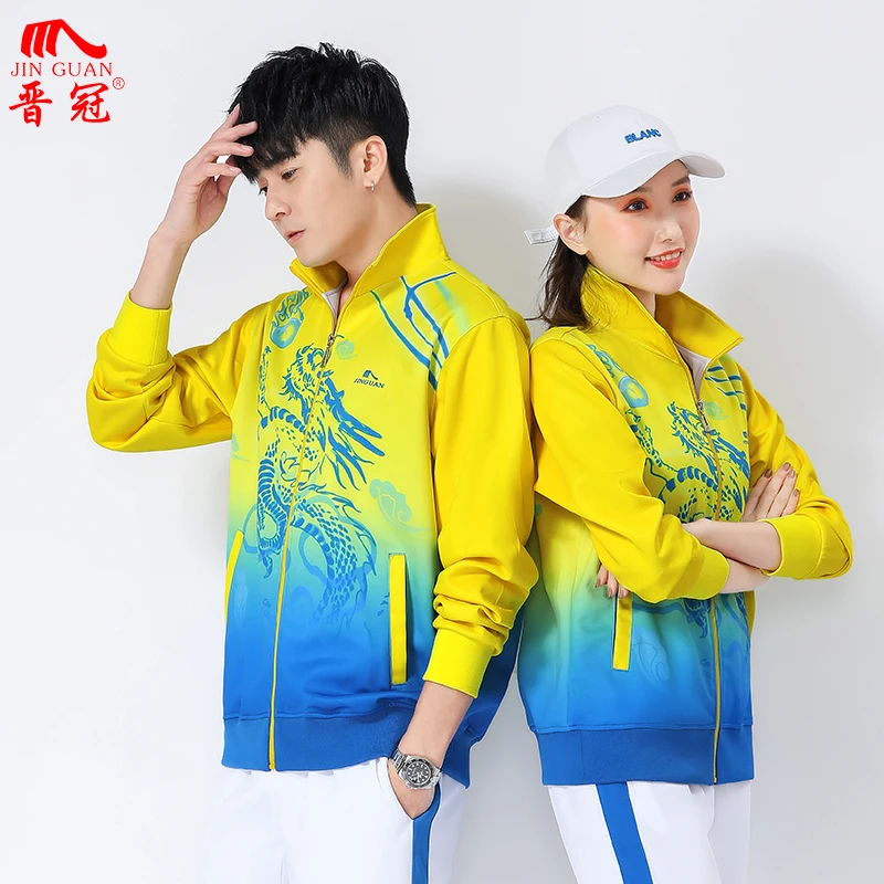 New Long-Sleeved Sports Suit Spring and Autumn Middle-Aged and Elderly Male and Female Large Size Aerobics Square Dance Group