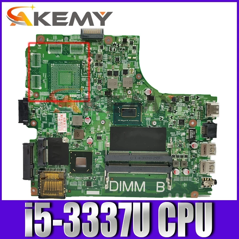 Материнская плата Akemy для ноутбука dell inspiron 3421 5421 с i5-3337U/i5-3317U DDR3 5J8Y4