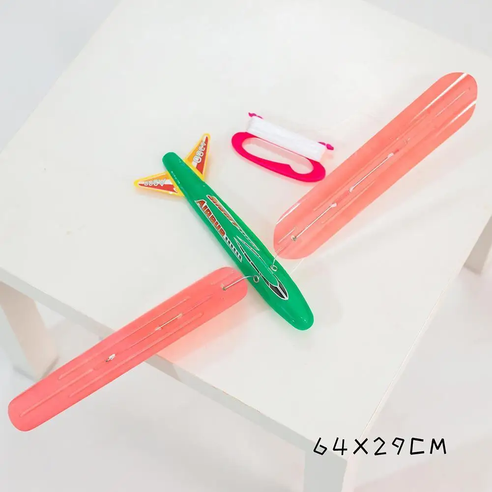 

DIY Airplane Toys Kite For Children Outdoor Sports Disassembly Planes Flying Outdoor Plastic Manual Launch Boys Gift