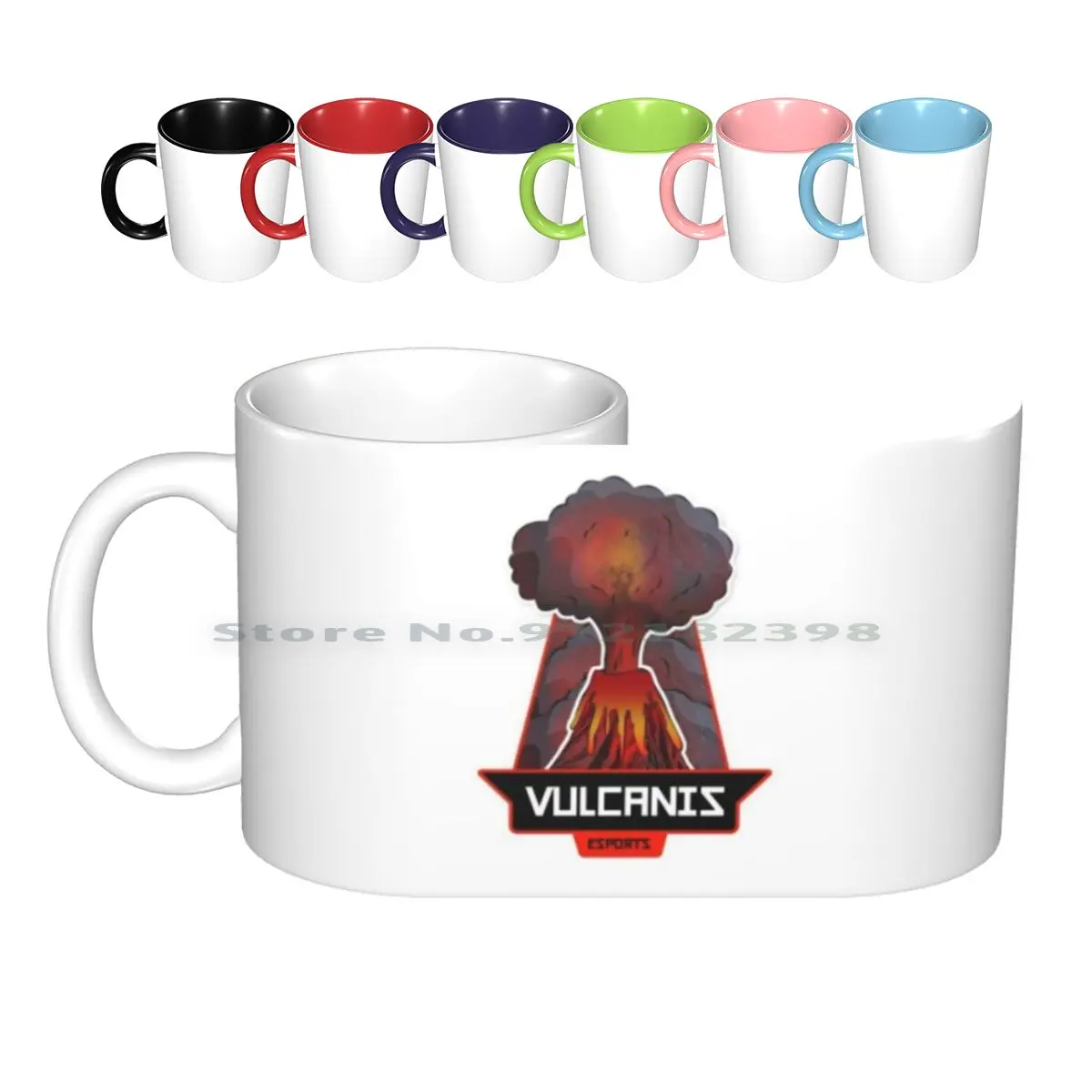 

Керамические кружки для киберспорта вулканисе, кофейные чашки, Кружка для молока и чая, Кружка для киберспорта, чай m Csgo, креативный тренд, ви...