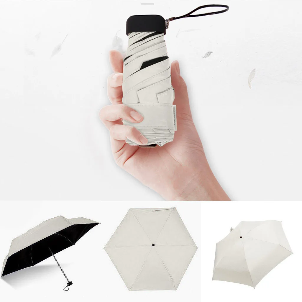 Плоский легкий зонтик унисекс складной от солнца мини-зонтик 2020 свежий