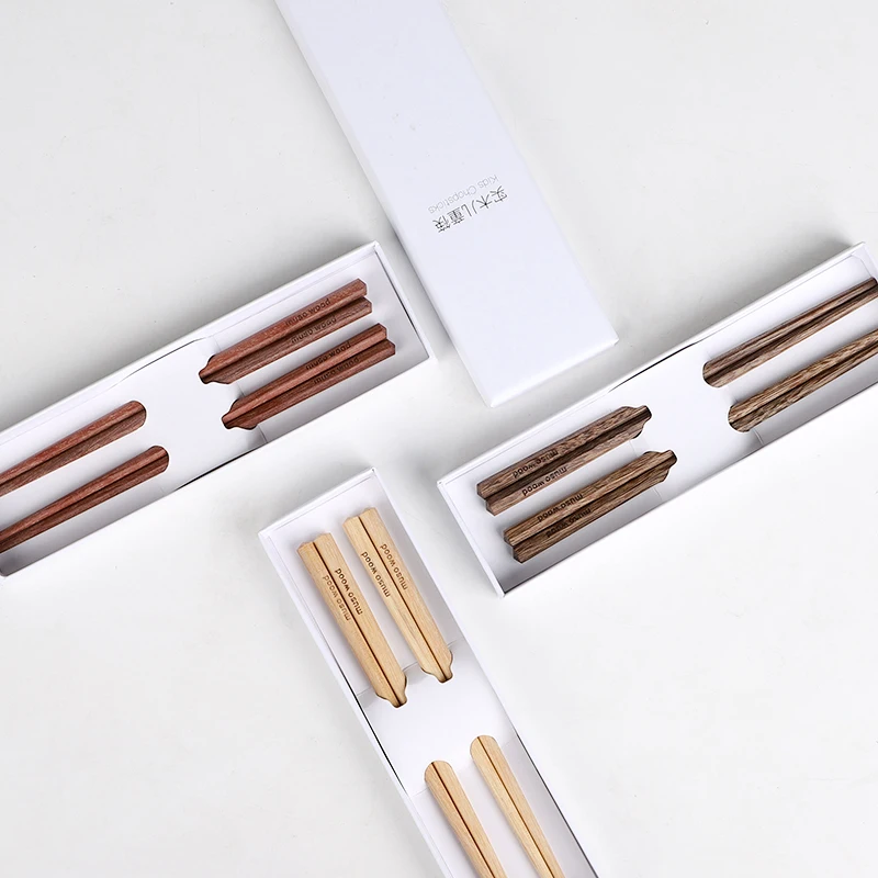 

Musowood 18cm Child Chopsticks Kids Solid Wood Chopsticks Wooden Chopsticks