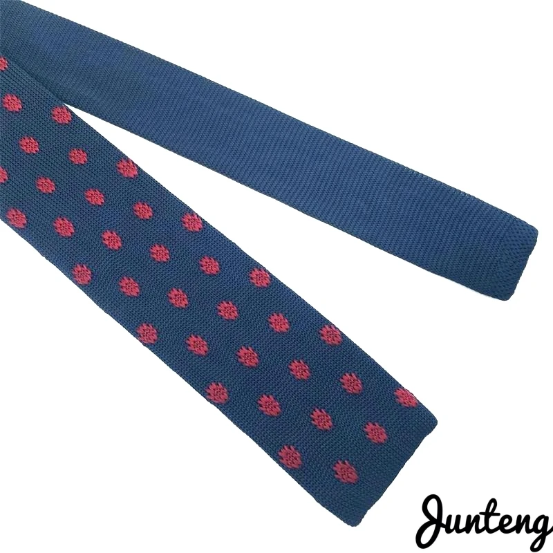 Модный мужской вязаный галстук Одноцветный Узкий Тонкий тканый простой |