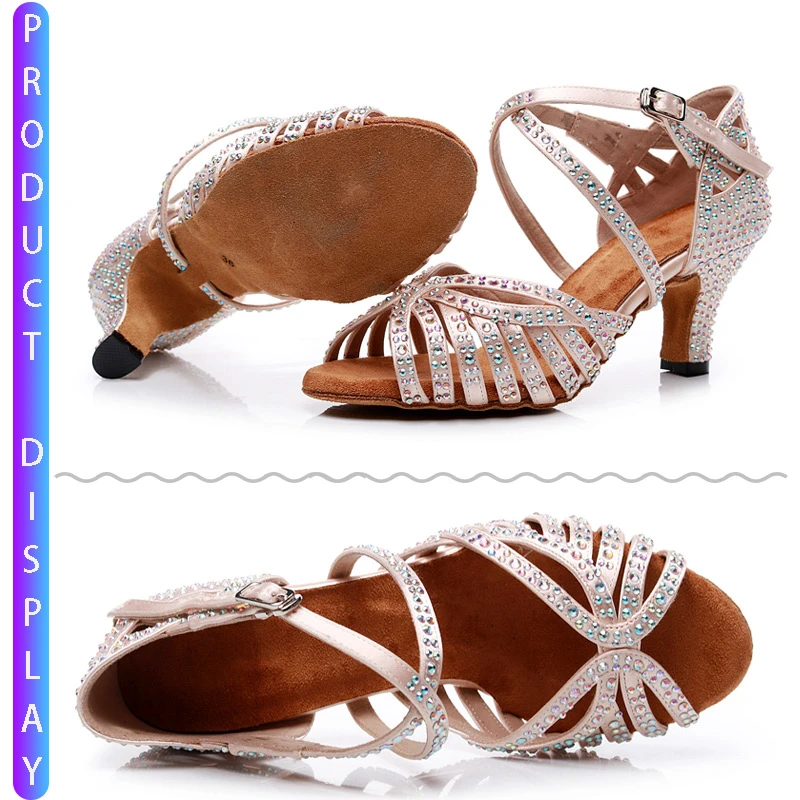 2020 Ballroom Outdoor Jazz Ladies Women Latin Dancing Shoes Pole Sexy Training Line Ladies Heel Women Dance Shoes