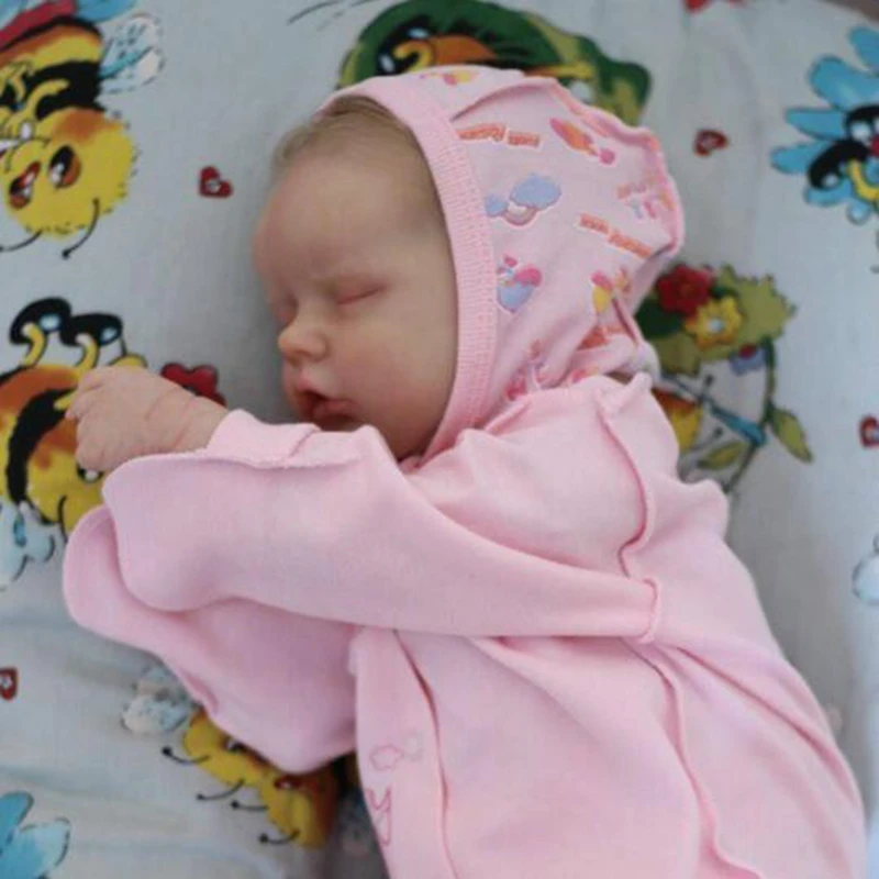 

17-inch lifelike reborn baby doll Girl, silicone, original soft, toddler doll toy, 2-5 years old, holiday gift, birthday gift
