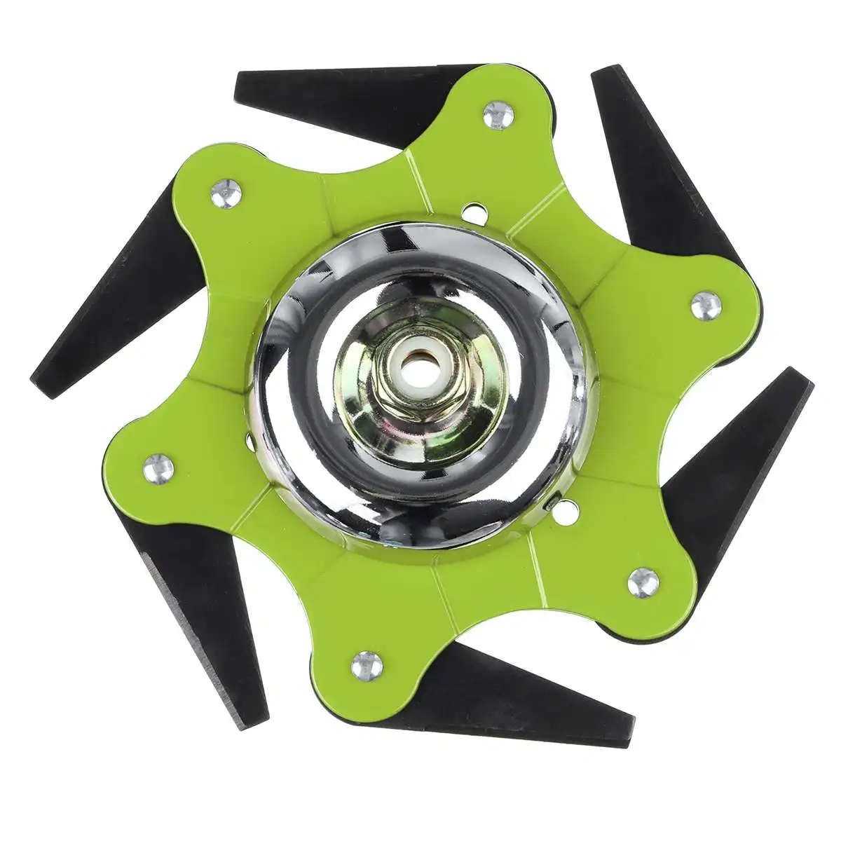 

6 Blades Cutter Head Grass Trimmer Brush 65Mn Brush Cutting Head Garden Power Tool Accessories for Lawn Mower