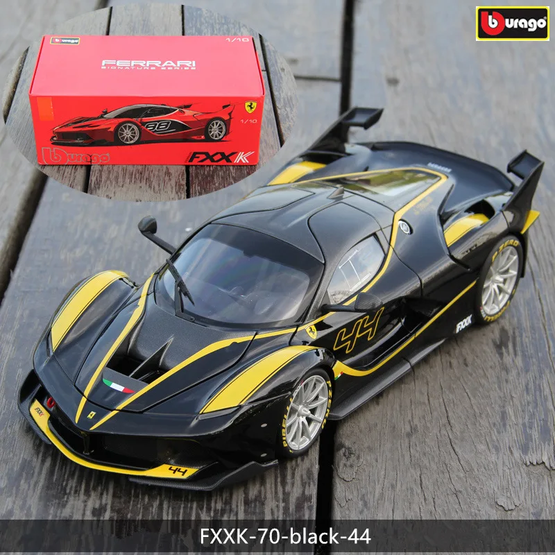 Bburago 1:18 Ferrari FXXK черный 44 модель автомобиля из сплава моделирование украшения