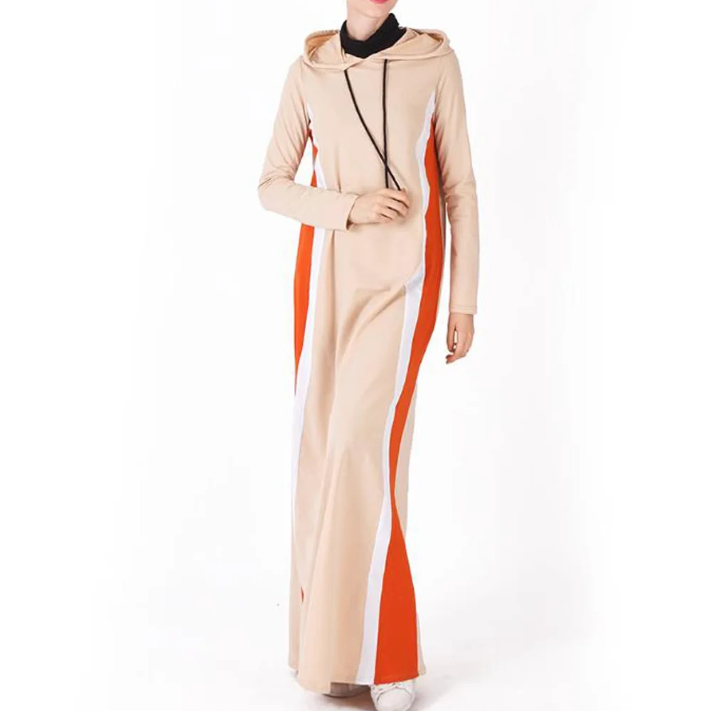 Дубай абайя халат платье для женщин плюс размер Исламская одежда Повседневное